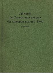 Verein zum Schutze der Alpenpflanzen und -Tiere  Jahrbuch des Vereins zum Schutze der Alpenpflanzen und -Tiere 