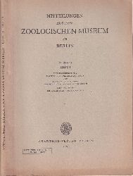 Zoologisches Museum in Berlin  Mitteilungen aus dem Zoologischen Museum in Berlin 44.Band 1968 Heft 1 