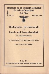 Riehm,E.  Biologische Reichsanstalt fr Land- und Forstwirtschaft in Berlin- 