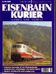 Eisenbahnkurier  Eisenbahnkurier 30.Jahrgang Heft Nr. 6 / 1996 