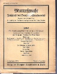 Muttersprache  Muttersprache 43.Jahrgang, Heft 6 Brachet / Juni 1928 