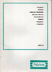 Polytron GmbH  Lieferprogramm 1980 / 81 
