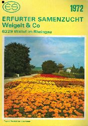 Erfurter Samenzucht Weigelt und Co.  Erfurter Samenzucht Hauptkatalog 1972 