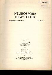 Department of Biology Yale University  Neurospora Newsletter Number 29-31 June 1982 - June 1984 (3 Hefte) 