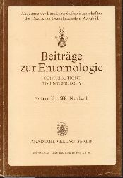 Beitrge zur Entomologie  Volume 38 1988.Number 1 und 2 