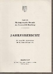 Institut fr Angewandte Botanik Hamburg  Jahresbericht 95. bis 96.Jahrgang fr die Jahre 1977-1978 