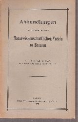 Naturwissenschaftlicher Verein zu Bremen  XXVII.Band 1929,2.Heft (1 Heft) Weberknechte III.Teil 