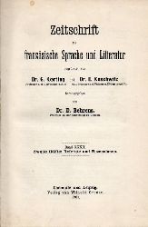 Zeitschrift fr franzsische Sprache und Literatur  Band 32(Referate und Rezensionen)1 Band 