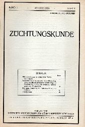 Deutsche Gesellschaft fr Zchtungskunde (Hsg.)  Zchtungskunde 8. Band 1933 Heft 1 bis 12 (12 Hefte) 