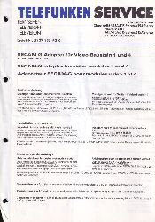 Telefunken  Fernseh Service Information fr SECAM - G - Adapter fr 