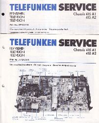 Telefunken  Television Service Information 1982 fr Chassis 415A1 und 415A2 