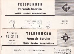 Telefunken  Fernseh Service Information 1961/62 fr FE 211T 