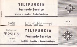 Telefunken  Fernseh Service Information 1961/62 fr FE 251T und 251St 