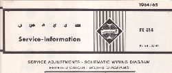 Telefunken  Fernseh Service Information 1964/65 fr FE 314 