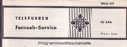 Telefunken  Fernseh Service Information 1964/65 fr FE 334 