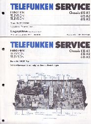 Telefunken  Fernseh Service Information 1982 fr Chassis 615A1, 615A2 und 