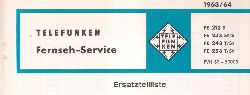 Telefunken  Fernseh Service Information 1963/64 fr FE 213T, FE 233St/S 