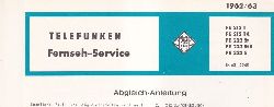 Telefunken  Fernseh Service Information 1962/63 fr FE 212T, FE 212TK 