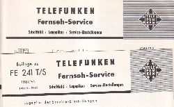 Telefunken  Fernseh Service Information 1961/62 fr FE 241T und FE 241S 