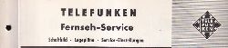 Telefunken  Fernseh Service Information 1960/61 fr FE 21/53T 