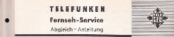 Telefunken  Fernseh Service Information 1960/61 fr FE 21, FE 22 und FE 23 