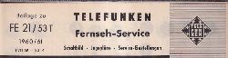 Telefunken  Fernseh Service Information 1960/61 fr FE 21/53T 