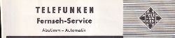 Telefunken  Fernseh Service Information 1960/61 fr FE 22, FE 23, FE 24+24/59 