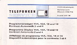 Telefunken  Service Information fr Farbfernseh - Chassis 514 / 714 