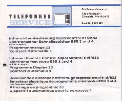 Telefunken  Service Information zum Farbfernseh - 714A / 415 