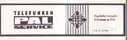 Telefunken  Service Information zum Farbfernseh - TV Chassis 711 