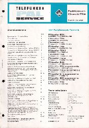 Telefunken  Service Information zum Farbfernseh - TV Chassis 711A 