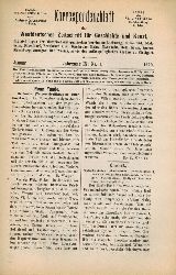 Hettner,F. und K.Lamprecht  Korrespondenzblatt der Westdeutschen Zeitschrift fr Geschichte und 