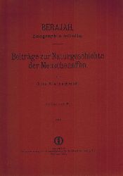 Kleinschmidt,Otto  Beitrge zur Naturgeschichte der Menschenaffen 