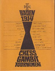 Schroeder,James R.  Baden 1914 Chess Gambit Tournament 