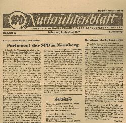 SPD Landesverband Bayern  Nachrichtenblatt 2.Jahrgang 1947 Nummer 13 