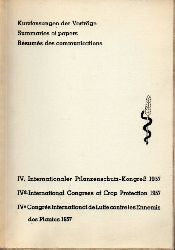 IV.Internationaler Pflanzenschutz-Kongre  IV.Internationaler Pflanzenschutz-Kongre 8.-15.September 1957 in 