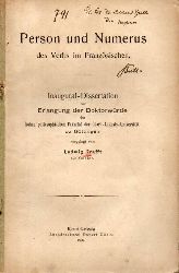 Krafft,Ludwig  Person und Numerus des Verbs im Franzsischen 