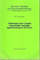 Giessener Beitr.z.Entwicklungsforsch.R.I,Bd.5  Fischer,Helmut+Hans Eberh.Matter(Hsg)Erfahrungen beim Transfer angewan 