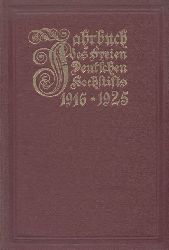 Freies Deutsches Hochstift  Jahrbuch 1916-1925 