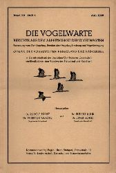 Die Vogelwarte  Die Vogelwarte Band 20.1959/60.Hefte 1-4 