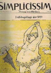 Iversen,Olaf (Hsg.)  Simplicissimus Jahrgang 1956, Heft Nr. 6 bis 16 (11 Hefte) 