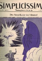 Iversen,Olaf (Hsg.)  Simplicissimus Jahrgang 1956, Heft Nr. 19 bis 28 (10 Hefte) 