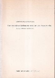 Kranz-Michaelis,Charlotte  Zur deutschen Rathausarchitektur des Kaiserreichs 