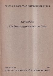 Pfeifer,Gottfried  Die Ernhrungswirtschaft der Erde 