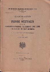 Hellmann,G.  Regenkarten der Provinz Westfalen sowie der Frstentmer Waldeck, 