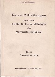 Bckmann,Adolf (Hsg.)  Kurze Mitteilungen aus dem Institut fr Fischereibiologie der 