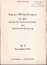 Bckmann,Adolf (Hsg.)  Kurze Mitteilungen aus dem Institut fr Fischereibiologie der 