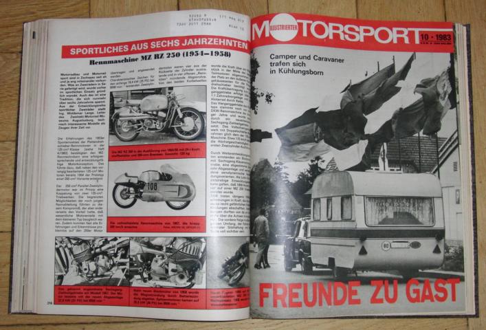 Hrsg. Deutscher Motorsport - Verband der DDR     Illustrierter Motorsport 1983 = vollständiger Jahrgang!  