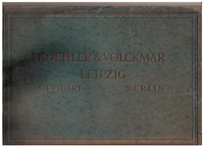 Hrsg. Koehler & Volckmar    Koehler & Volckmar Leipzig Stuttgart Berlin  