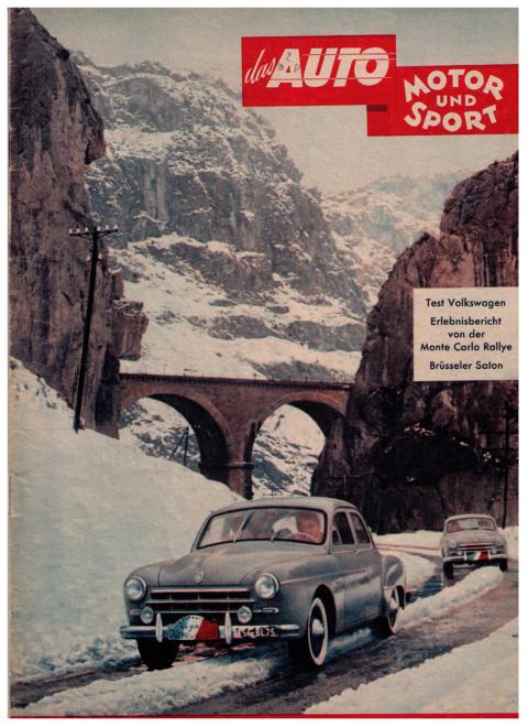 Hrsg. Pietsch, Paul und Dietrich - Troelch, Ernst   Das Auto - Motor und Sport  -  Heft  3 vom 7. Februar 1953   